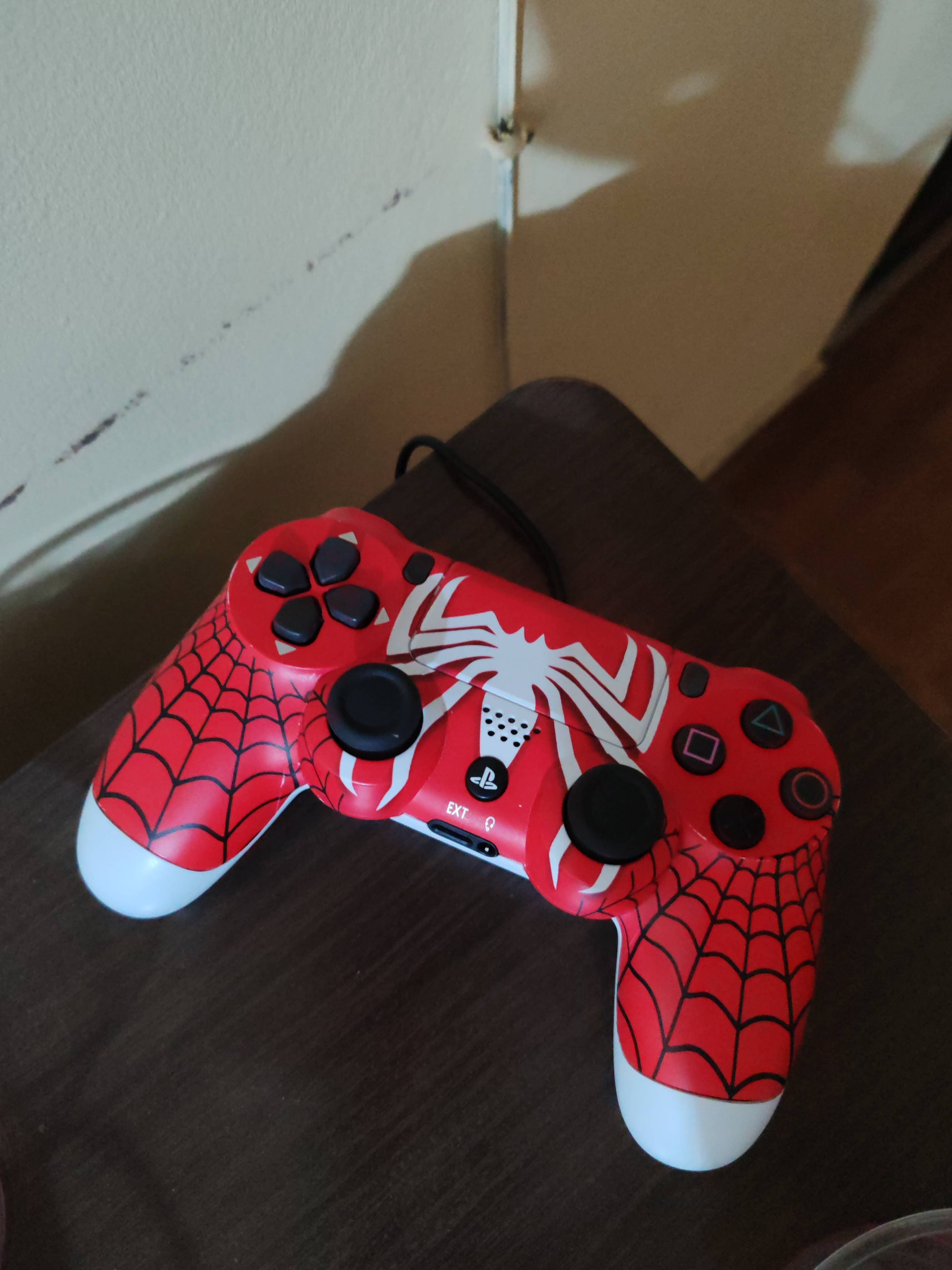 mando de play spiderman blue